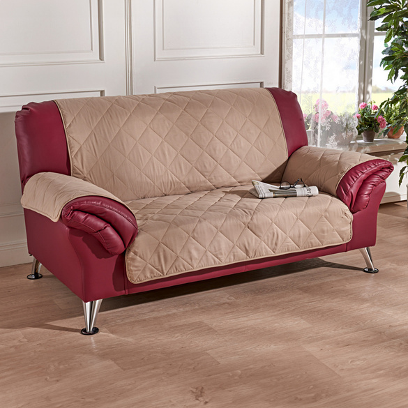 Jeté de canapé 3 places, beige