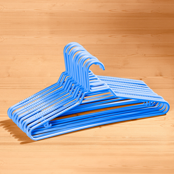 Lot de 10 cintres, bleu