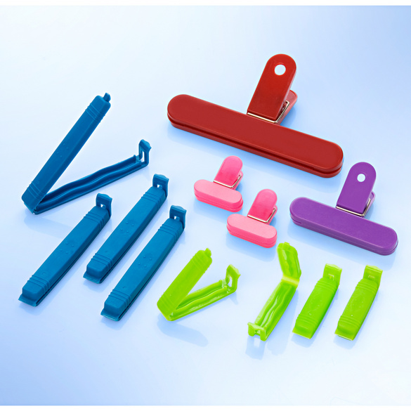 12 clips pour sachets