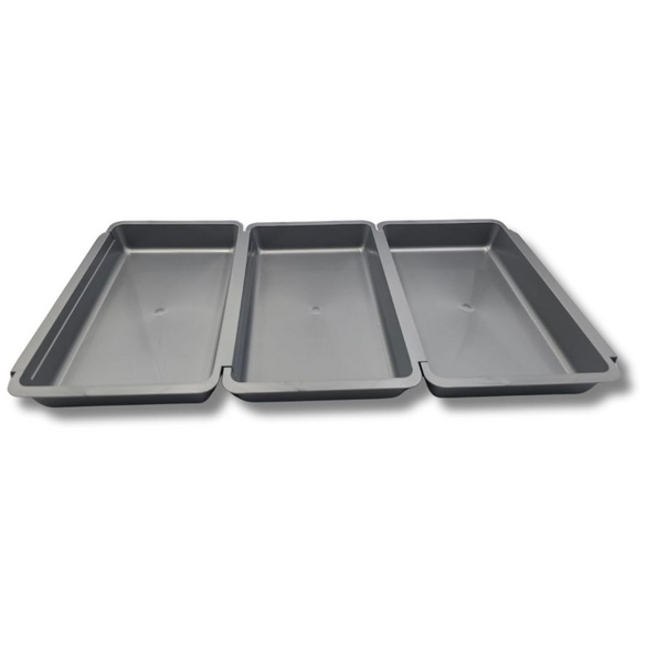 Set à paner gris, 3 pièces