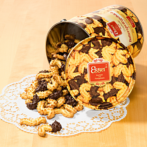 Seau avec sablés de qualité