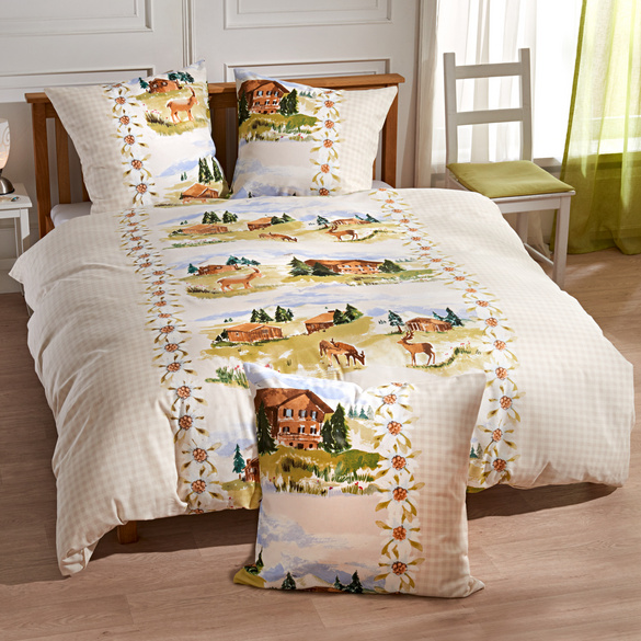 Parure de lit Alpes, 3 pièces