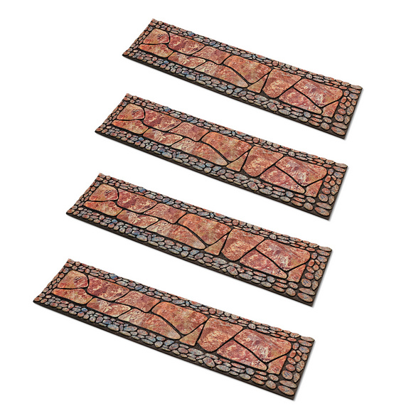 Tapis pour marches, terraccota, lot de 2