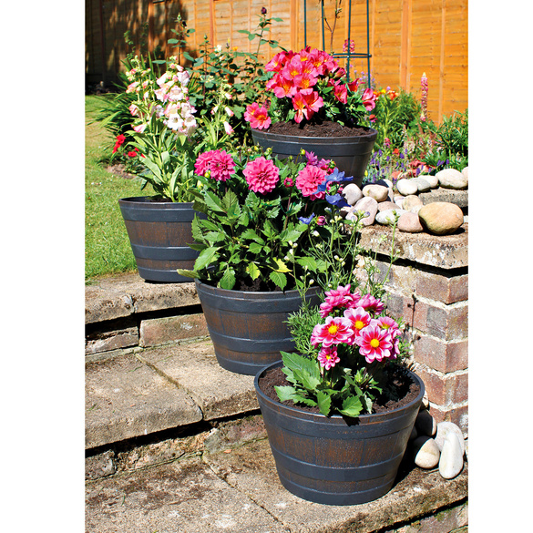 Lot de 2 bacs à fleurs