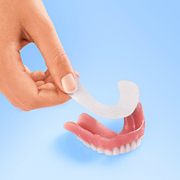 Lot de 30 patchs pour dentier, mâchoire inférieure