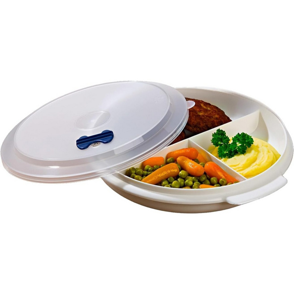 Assiette compartimentée spéciale micro-ondes