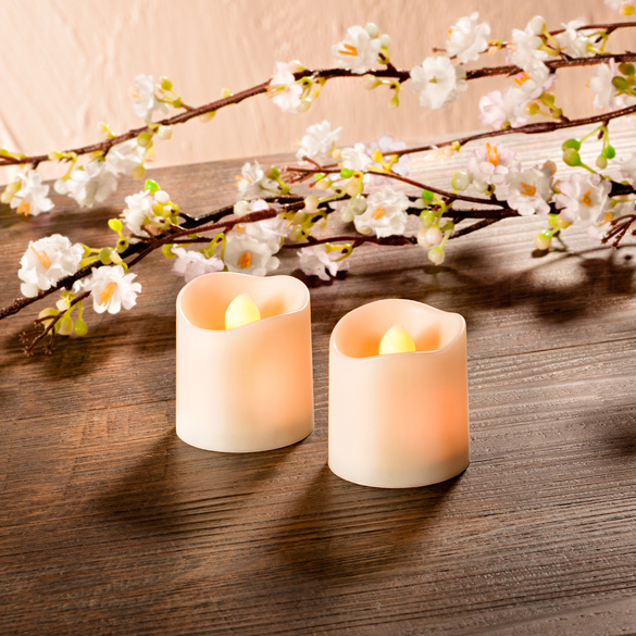 Lot de 2 bougies à LED