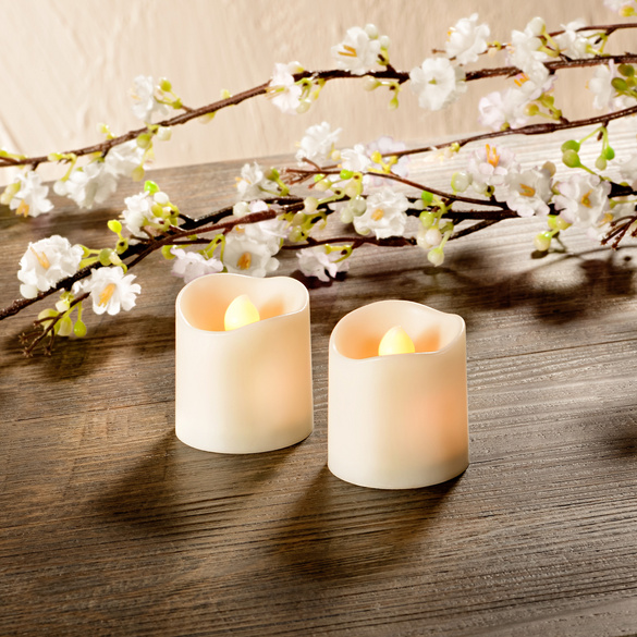 Lot de 2 bougies à LED