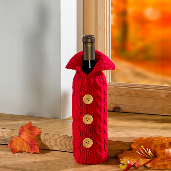 Housse bouteille, rouge