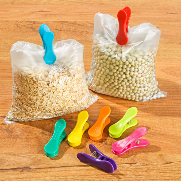 Lot de 8 pinces pour sachets