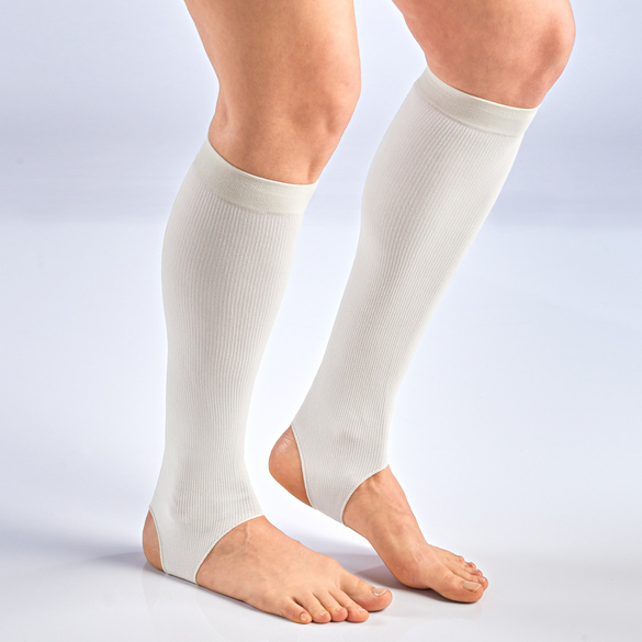 Lot de 2 paires de jambières confort homme, crème