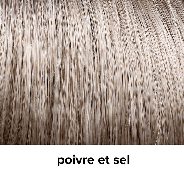 Perruque naturelle "Daniela", poivre et sel