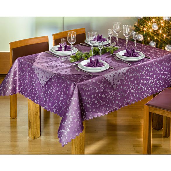 Nappe Étoiles, violet  80x80cm