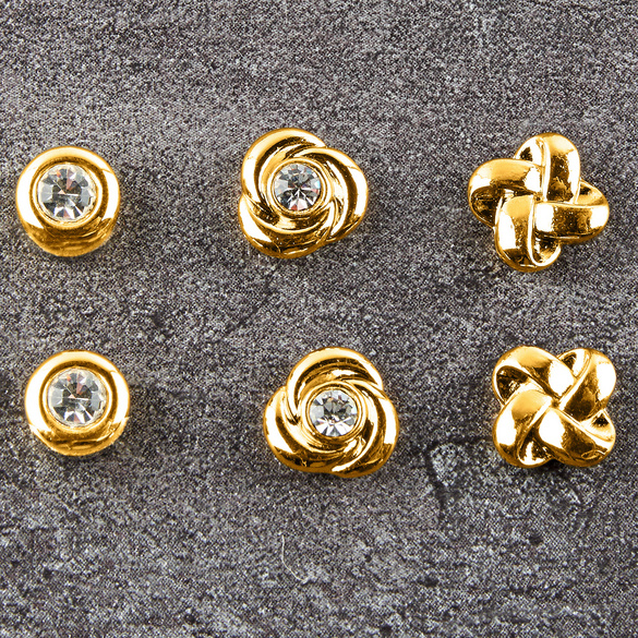 Lot de 3 paires de boucles d‘oreilles aimantées