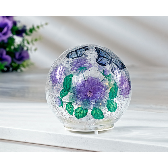 Boule LED papillon 12cm