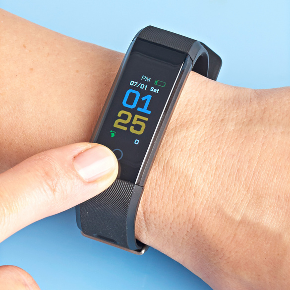 Montre fitness, noir