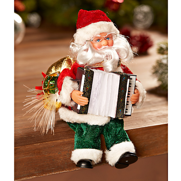 Père Noël avec accordéon