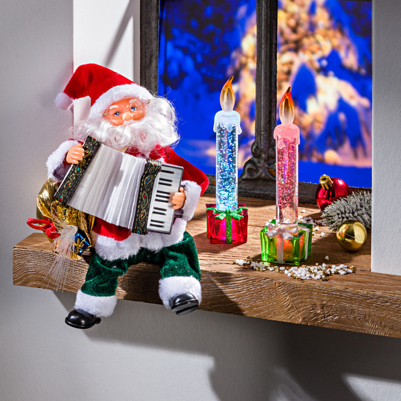 Père Noël avec accordéon
