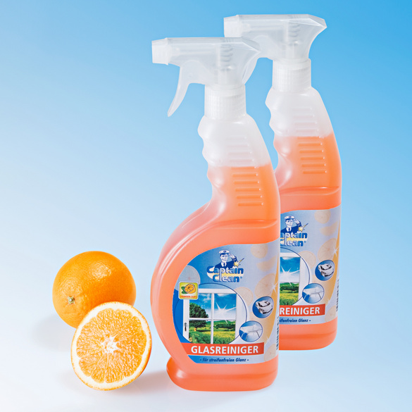 Nettoyant pour vitres orange, 2 x 650 ml