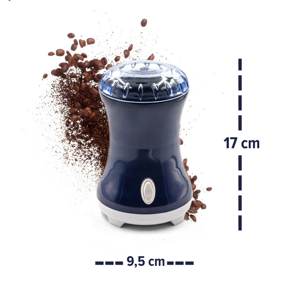 Moulin à café électrique, bleu