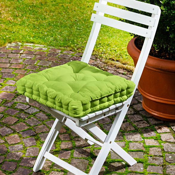 Coussin épais, vert été