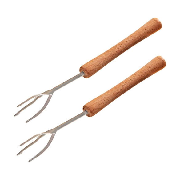 Lot de 2 fourches épluche-pommes de terre