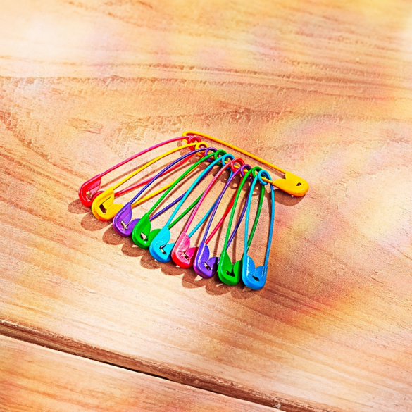 Lot de 10 épingles de nourrice colorées