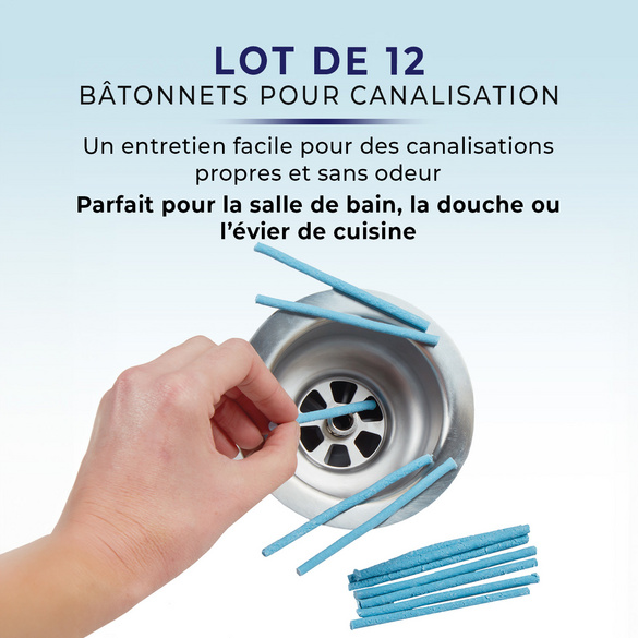 Lot de 12 bâtonnets pour conduites Lavande CLARSEN