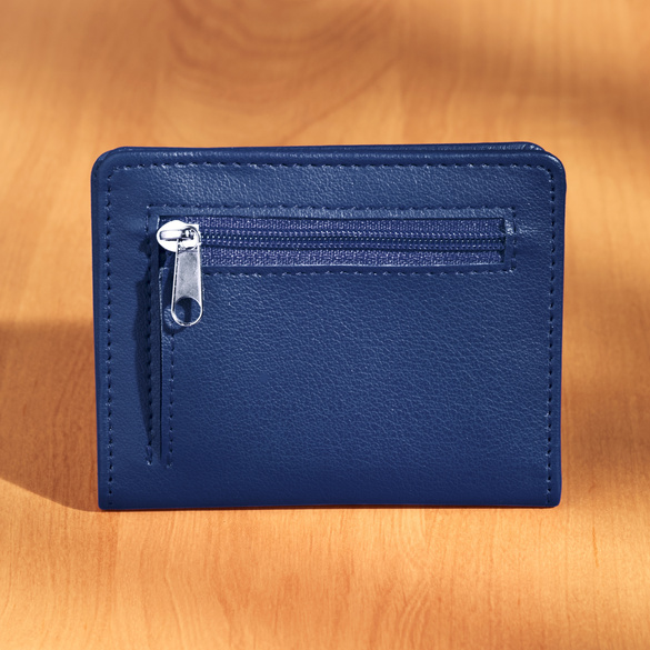 Portemonnaie anti RFID, bleu