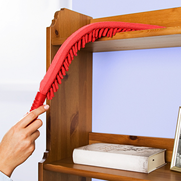 Housse de rechange pour balai dépoussiérant, rouge