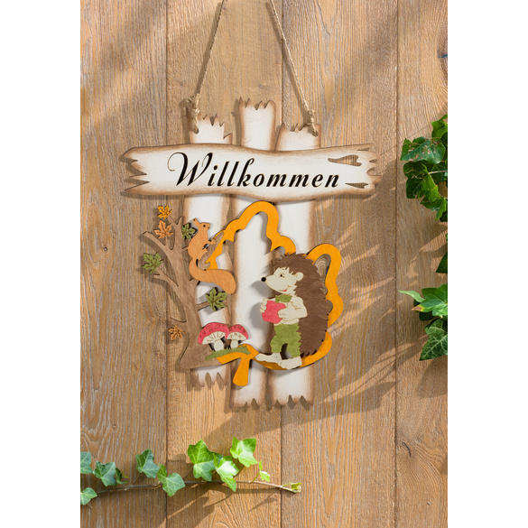 Panneau de bienvenue (Willkommen)