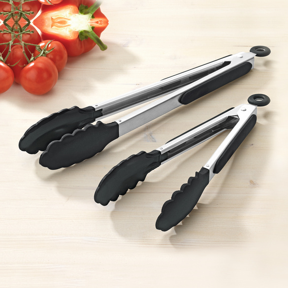 Lot de 2 pinces en silicone, noir