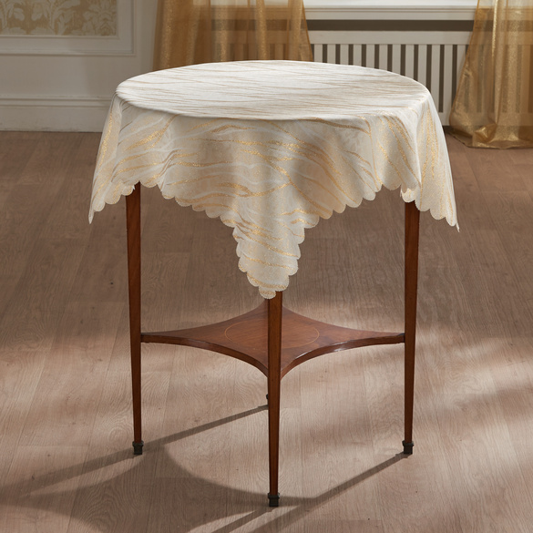 Nappe Lurex, 80x80 cm