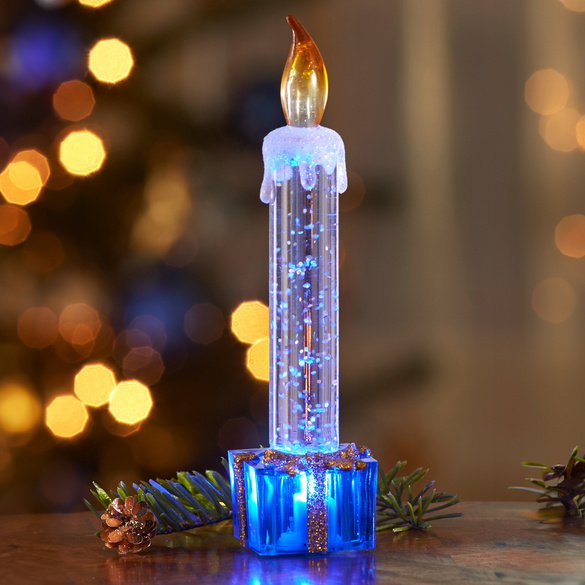 Bougie à LED Cadeau, bleue