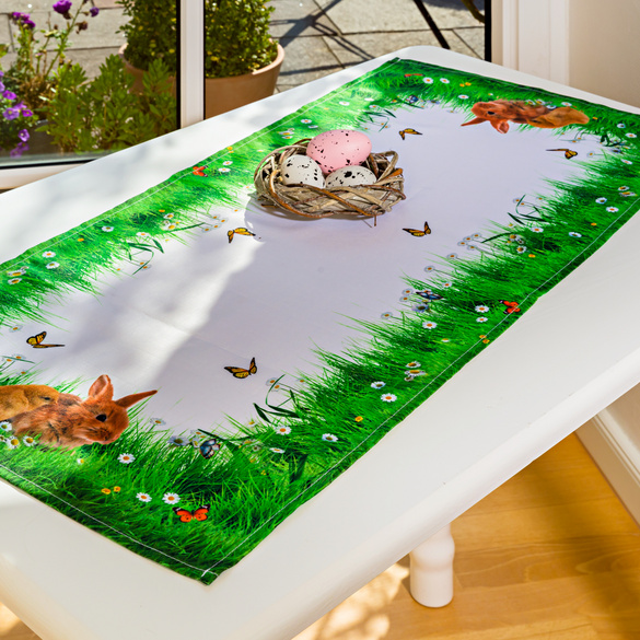 Chemins de table Lapins, 40x90 cm