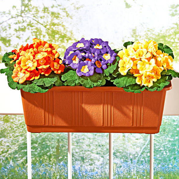 Bouquets artificiels de jardinière Printemps, lot de 3