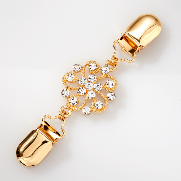 Clip fermoir pour veste, col. or