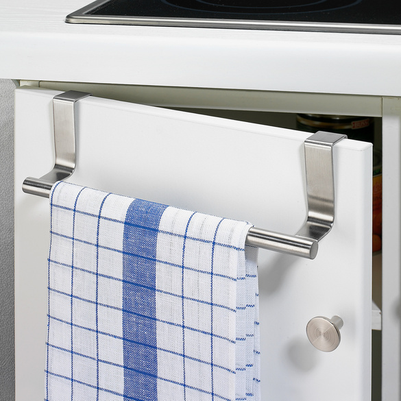 2 Porte-Torchons Extensibles Acier Inoxydable - Sans Perçage - 25-40 Cm - Cuisine/Salle De Bain