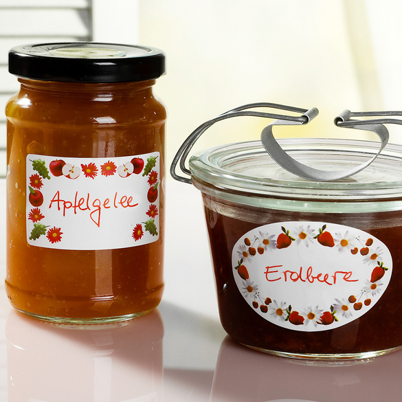 Lot de 96 autocollants ovales