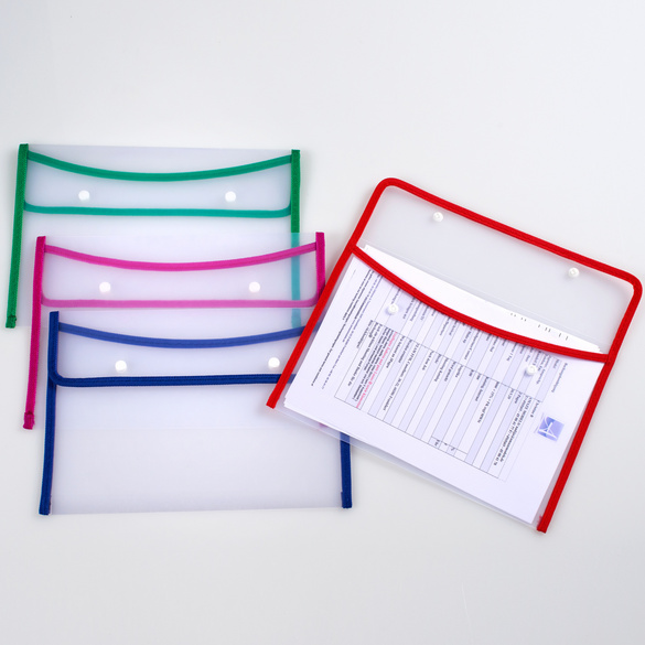 Porte-documents A4 en plastique, lot de 4