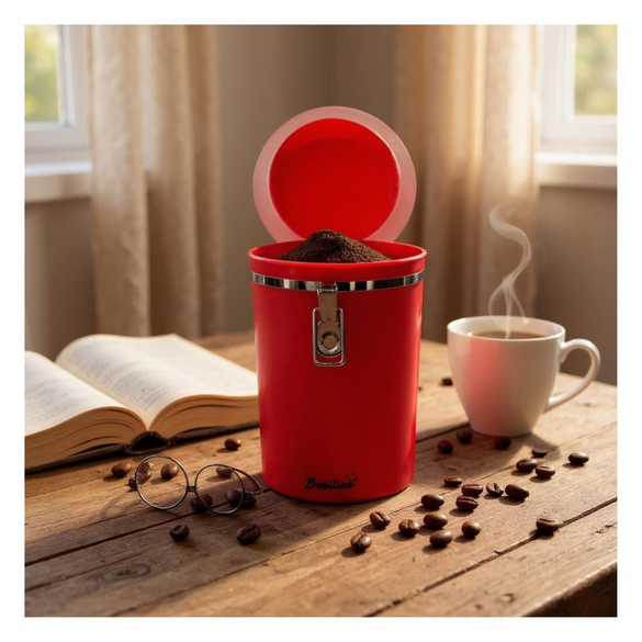 Boîte à café, rouge Basilico