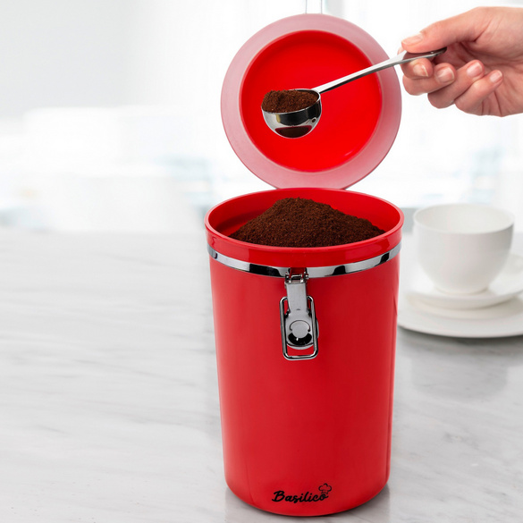 Boîte à café, rouge Basilico