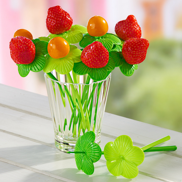 Lot de 10 piques à cocktails Fruits