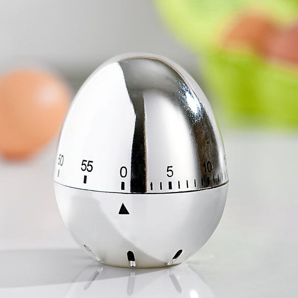 Minuteur Œuf aspect inox