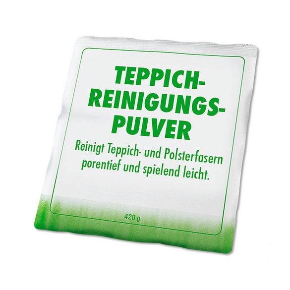 Poudre de nettoyage pour tapis