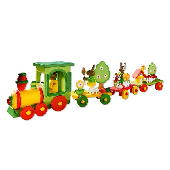 Train en bois "Pâques"