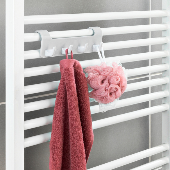 Barre pour radiateurs sèche-serviettes 4 crochets