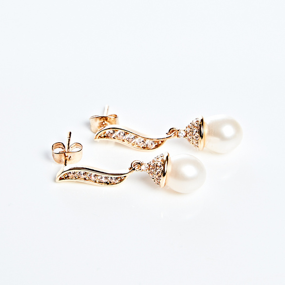 Boucles d'oreilles perle d'eau douce Amélie di Santi