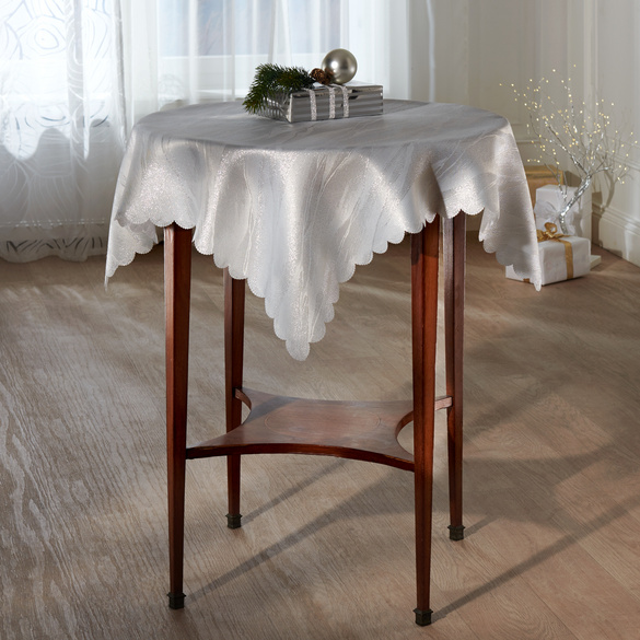 Nappe ʺÉclat d’argentʺ, 80 x 80 cm