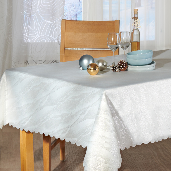 Nappe ʺÉclat d’argentʺ, 130 x 220 cm